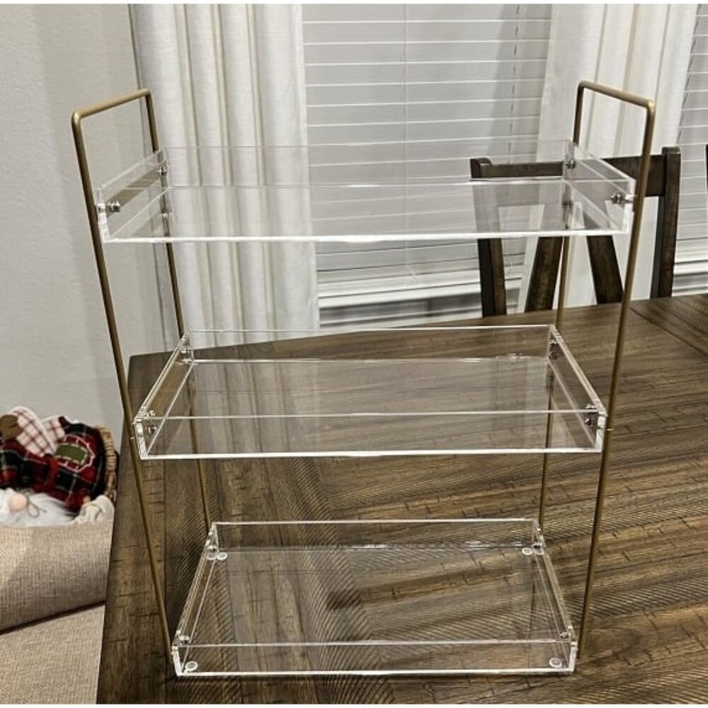 New Bathroom Countertop Organizer, 3 Tier Acrylic Tray Vanity Counter Organizer